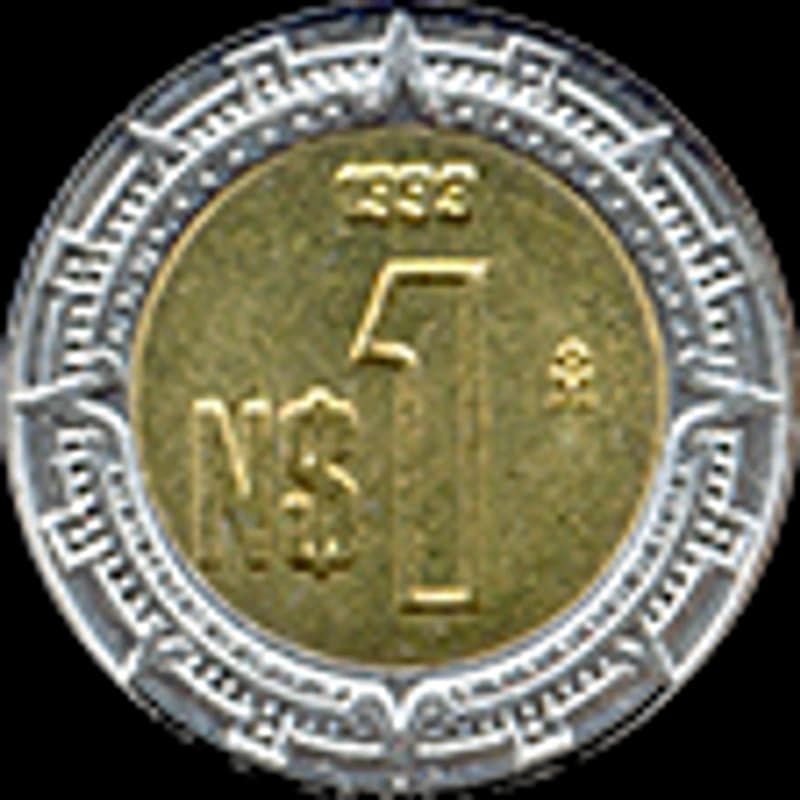 $1 Nuevo Peso — Águila / Calendario Azteca — imagen de referencia