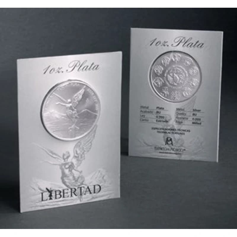 Blister moneda 1 oz plata Libertad