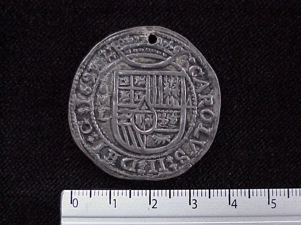 4-reales-carlos-ii-1691-mexico-l - anverso (Banxico)