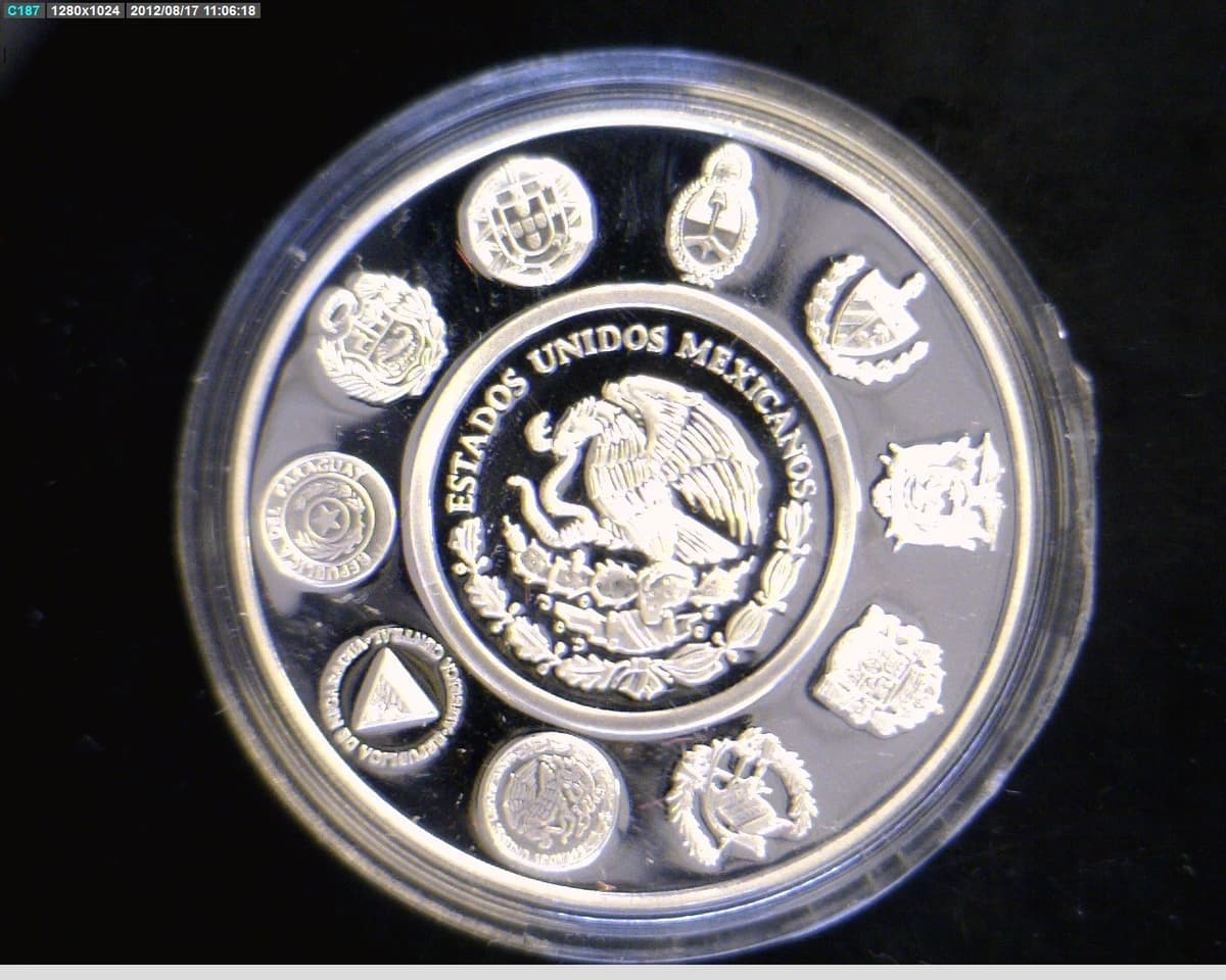 5-pesos-encuentro-dos-mundos-galeon-acapulco-2003 - anverso (Banxico)