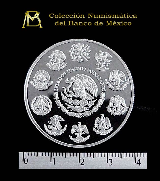 5-pesos-segundo-milenio-historia-mexico-1999 - anverso (Banxico)