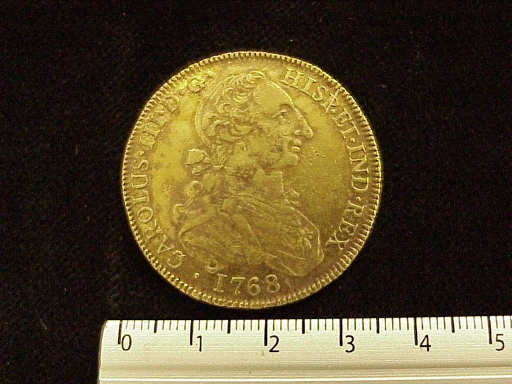 8-escudos-carlos-iii-1768-mexico-mf - anverso (Banxico)