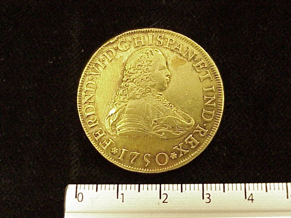 8-escudos-fernando-vi-1750-mexico-mf - anverso (Banxico)