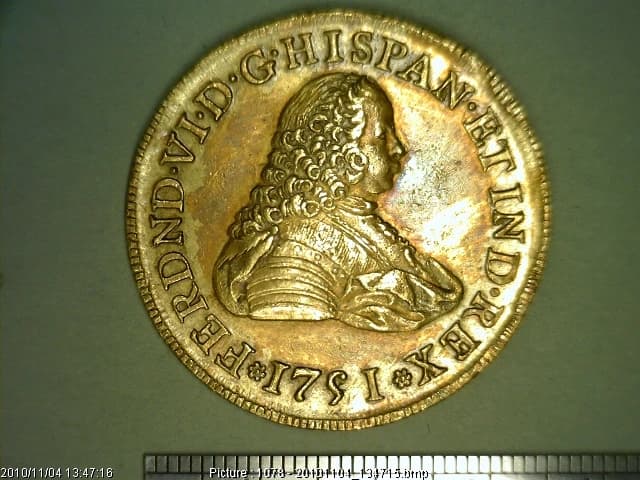 8-escudos-fernando-vi-1751-mexico-mf - anverso (Banxico)