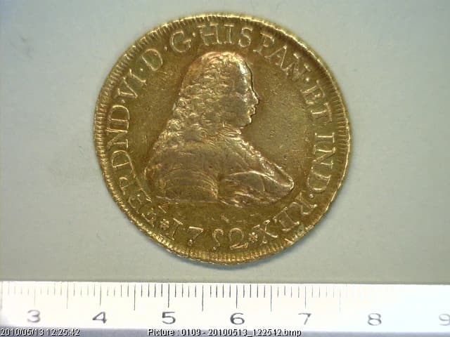 8-escudos-fernando-vi-1752-mexico-mf - anverso (Banxico)