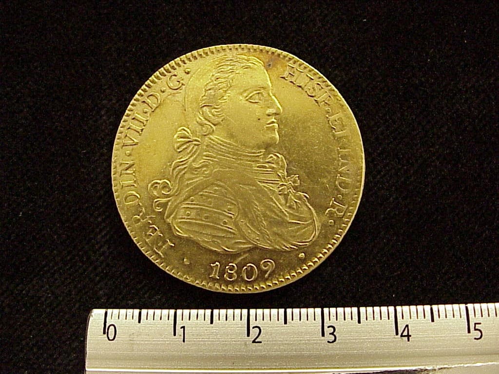 8-escudos-fernando-vii-1809-mexico-hj - anverso (Banxico)