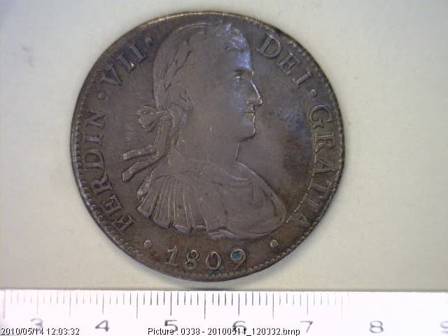 8-reales-fernando-vii-1809-mexico-hj - anverso (Banxico)