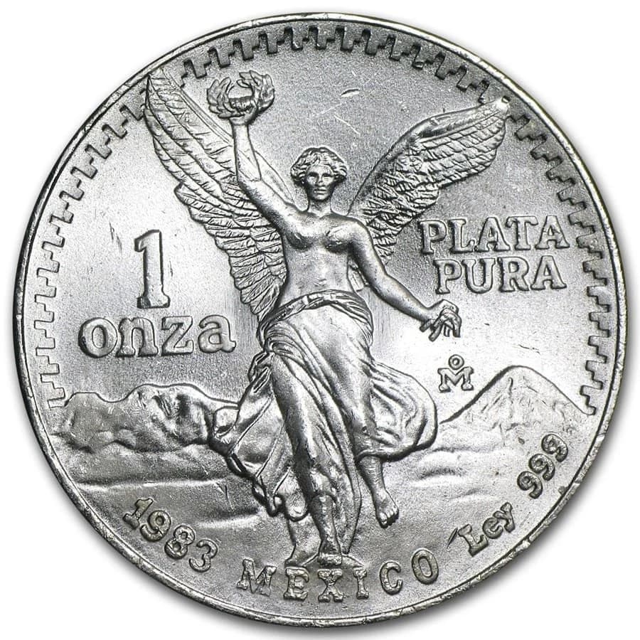 Onza Libertad 1982 (cuño gordita, diseño 1982-1995)